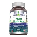 Amazing Formulas Alpha Lipoic Acid 300 mg Capsules Supplement | Non-GMO | Gluten Free | Made in USA (60 Count)