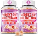 Multivitamin Gummies for Women 50 Plus - with Omega 3, Coenzyme Q10, Iron, Calcium, Zinc, Vitamin A, C, D3, E, K2, B Complex, Folate - Multi Vitamins & Minerals for Energy, Beauty, Immune, Sugar Free