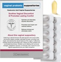Nahid Hyaluronic Acid Suppositories | Vaginal Moisture & pH Balance Support | 12 Inserts with Prebiotic Complex | Soothe Dryness, Odor Control, Restore Comfort | Menopause & Intimate Care