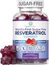 Sugar-Free Resveratrol Gummies - Potent Anti-Aging Antioxidant - Resveratrol Supplement to Support Digestive & Immune Health - Cognitive Boost by Cell Growth & Repair - Easy Chewable NMN Alternative