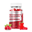 Glucosamine Chondroitin Gummies with MSM & Elderberry Extra Strength - Joint Support, Antioxidant Immune Support Supplement for Adults, Men & Women - 60 Raspberry Gummies