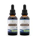 Red Clover Herb USDA Organic and Rosemary Liquid Extract (2 pcs.) | Alcohol-Free Tinctures | Organic Red Clover Herb (Trifolium Pratense) and Rosemary (Rosmarinus Officinalis) Dried Leaf (2x2 fl oz)