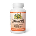 Natural Factors BetaCareAll 15,000 mcg - Mixed Carotenoid Supplement - Supports Healthy Skin, Hair, Eyes & Teeth - Provides Immune Support - Antioxidants & Vitamin A - 90 Softgels (90 Servings)