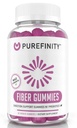 PUREFINITY Fiber Gummies for Adults with Inulin FOS from Chicory Root, Sugar Free Prebiotic Supplement for Daily Digestion & Constipation Support – Non-GMO, Vegan, 60 Count
