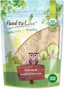 Food to Live - Organic Whole Psyllium Husks, 1 Pound - Non-GMO Flakes, Vegan, Unsweetened, Unflavored, Rich in Dietary Fiber, Natural Food Thickener, Great for Baking