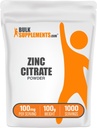 BulkSupplements.com Zinc Citrate Powder - Zinc Supplements, Mineral Supplement, for Immune Support - Gluten Free, 100mg per Serving, 100g (3.5 oz) (Pack of 1)