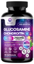 Glucosamine Chondroitin, MSM & Turmeric - Extra Strength Joint Support Supplement with 1500mg Glucosamine Sulfate per Serving - for Cartilage, Joint Health & Flexibility - Bottled USA - 60 Capsules