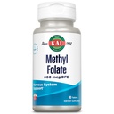 KAL Methyl Folate 800 mcg - 5-MTHF Active Form, Folic Acid Supplement for Women and Men, Nerve Health, Red Blood Cell Production Support for Adults, Vegetarian, Unflavored Tablet - 90 Count