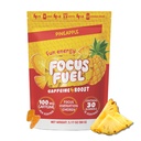 FocusFuel Energy Chews – Pineapple Flavor (15 Servings) – 100mg Caffeine + Alpha GPC + L-Theanine + B12, Magnesium – Tropical Energy Boost – No Crash or Jitters