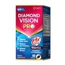 AFC Japan Diamond Vision PRO – Improved, Up-Sized Formula - Lutein & Zeaxanthin 4X with Eye Vitamins – Visual Health Supplement for Adults, Screen Exposure, Night Use, 60 Softgels