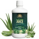 Real Aloe Aloe Vera Juice (32 fl oz) | Handcrafted from Certified Organic California-Grown Inner Leaf Gel | Aloin-Free, Digestive & Gut Support | Made in USA