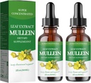 Mullein Drops for Lungs,Mullein Leaf Extract - Support Lung Cleanse - Organic Natural Supplement for Adult, Tincture Drops | Non-GMO, Vegetarian Healthy Lifestyle-(2Pack)