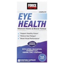 Force Factor Complete Eye Health, Clinical Strength Eye Vitamins with Lutein & Zeaxanthin to Support Vision, Eye Function, and Blue-Light Protection, Eye Health Supplements for Adults, 60 Capsules