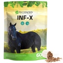 INF-X Horse Immune Booster Supplement - 1 lb | Horse Immune Booster, Garlic, Goldenseal, Myrrh & Olive Leaf, Cellular & Natural Defense Support, 1 lb, Made in USA